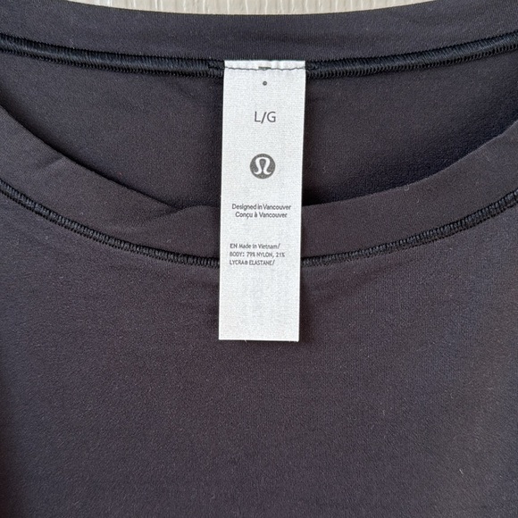 NWT Lululemon Nulu High-neck Bodysuit sleeveless Bikini cut Black Large - Picture 2 of 8